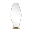 Esteem - Modern Antique Brass Freestanding Mirror
