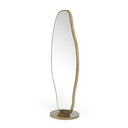 Esteem - Modern Antique Brass Freestanding Mirror