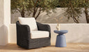 Bodhi Outdoor Swivel Accent Chair Charcoal