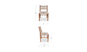 Raf Outdoor Dining Chair Natural - Set Of Two
