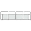 Everest - Modern Brown Leather Modular Sectional Sofa