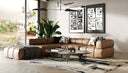 Everest - Modern Brown Leather Modular Sectional Sofa-4-Piece Sectional