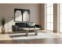 Evermore Modern Grey Faux Cement Coffee Table