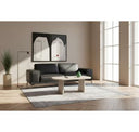 Evermore - Modern Grey Faux Cement Round Dining Table
