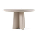 Evermore - Modern Grey Faux Cement Oval Dining Table