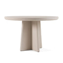 Evermore - Modern Grey Faux Cement Round Dining Table