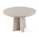 Evermore - Modern Grey Faux Cement Oval Dining Table