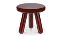 JOY ACCENT TABLE DEEP BURGUNDY LACQUER
