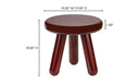 Joy Accent Table Deep Red Lacquer