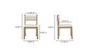 Villetta Dining Chair Stripe - Set Of Two