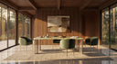 The Naturalist Dining Table - Calacatta Rosa by Caracole, view 5