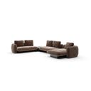 Overlap Sectional - Right-Facing Chaise, Large - Nero Marquina Marble by Caracole, view 3