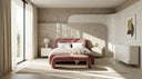 Bold King Bed - Dusty Rose
