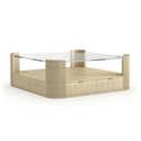 Love Square Cocktail Table - 42" - Oracle, Whisper of Gold Metal by Caracole, view 2