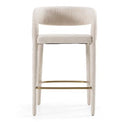 Faerron - Modern Tan Leatherette Bar Chair