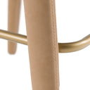 Faerron - Modern Tan Leatherette Bar Chair