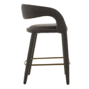 Faerron - Modern Grey Fabric Counter Chair