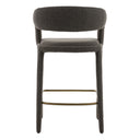 Faerron - Modern Grey Fabric Counter Chair