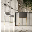 Fairview - Modern Grey & Brass Dining Chair