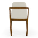 Falcon Mid-Century Walnut and Cream Dining Chair