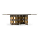 Falzone - Modern Ceramic + Wood Dining Table