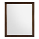 Fantasia - Contemporary Dark Walnut Mirror