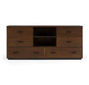Fantasia - Contemporary Dark Walnut Mirror