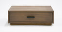 fantasia - contemporary walnut & grey bed with two nightstands