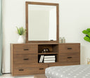 Fantasia - Contemporary Walnut Mirror