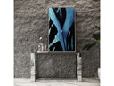 Aversa Modern White Crocodile Console Table & Mirror