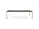 Fauna - Modern Elm Grey & Stainless Steel Chrome Dining Table