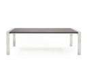 Fauna - Modern Grey Elm & Stainless Steel Console Table