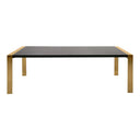 Fauna - Modern Wenge and Brass Dining Table