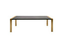 Colton - Modern Brown & Gold Dining Table
