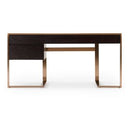 Fauna - Modern Wenge and Brass Console Table