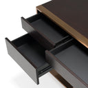 Modern Fauna Wenge and Brass Desk