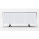 Upton Modern Square Glass Coffee Table