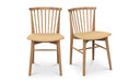 Marley Dining Chair Oak-Set of Two