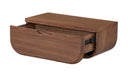 Hettie Floating Nightstand Dark Brown