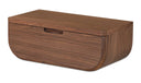 Hettie Floating Nightstand Dark Brown