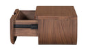 Hettie Floating Nightstand Dark Brown