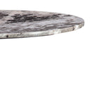 Dauphine 36" Round Bistro Table in Patagonia Marble with Black  Base, view 5