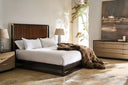 Pinstripe Slatted Bed Dark - Kg