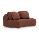 Sasso RAF Curved Armless Loveseat - Saff