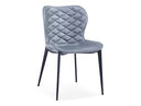 Felicia - Modern Grey & Black Dining Chair (Set of 2)