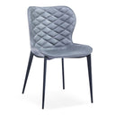 Felicia - Modern Grey & Black Dining Chair (Set of 2)