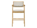 Fern - Modern Natural and Beige Counter Stool Set of 2