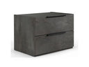 Ferrara - Modern Volcano Oxide Grey Nightstand