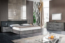 Queen Ferrara - Modern Volcano Oxide Grey Bed