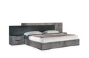 Queen Ferrara - Modern Volcano Oxide Grey Bed